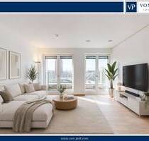 Lichtdurchflutete Zwei-Zimmer-Wohnung mit Mainblick und Südwest-Balkon - Frankfurt am Main Ostend