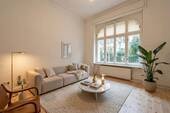 Wohnzimmer_virtual home staging - Terrassenwohnung mit 78,60 m&sup2; in Berlin zum Kaufen