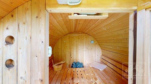 Saunafass im Garten - 