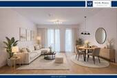 Wohnbereich - Moderne Zwei-Zimmer-Wohnung mit Balkon und Tiefgaragenstellplatz