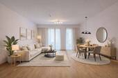 Wohnbereich - 2 Zimmer Etagenwohnung zum Kaufen in Frankfurt am Main