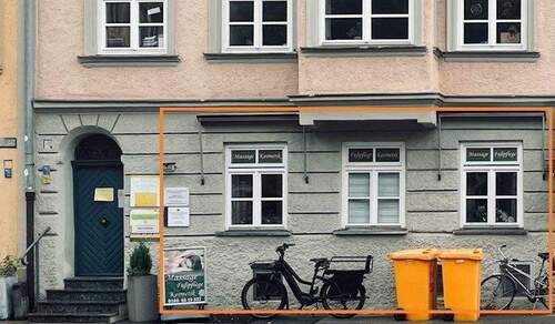 Straßenansicht - Flexible 1-Raum Gewerbeeinheit im Denkmalschutz mit Stellplatz