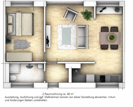 Bild 2 - 2 Zimmer Etagenwohnung zur Miete in Dessau-Roßlau