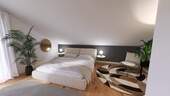 Visualisierung Schlafzimmer 4 - Etagenwohnung mit 110,50 m² in Kempten zum Kaufen