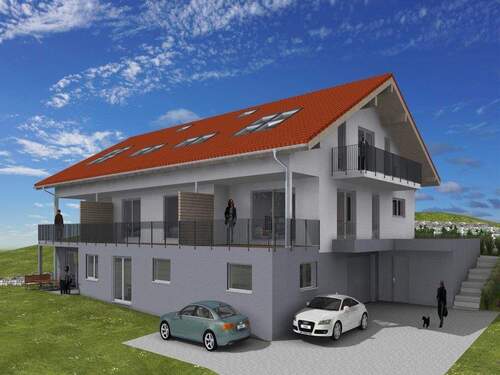 Ansicht Nord-Ost - 2 Zimmer Etagenwohnung zum Kaufen in Kempten