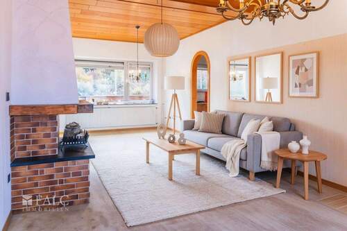 Wohnzimmer - Renovierungsbeispiel - Reihenmittelhaus mit 94,00 m² in Hückelhoven zum Kaufen