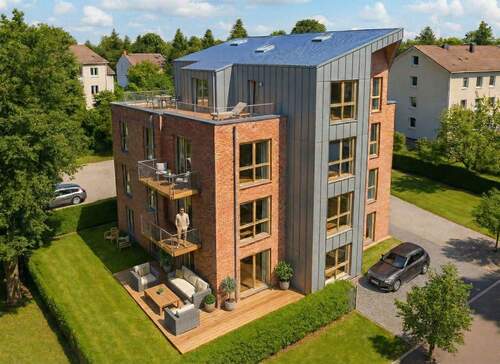  Außenansicht (*Gestaltungsbeispiel) - COOL UND MODERN: 2-ZIMMER-OBERGESCHOSSWOHNUNG MIT BALKON