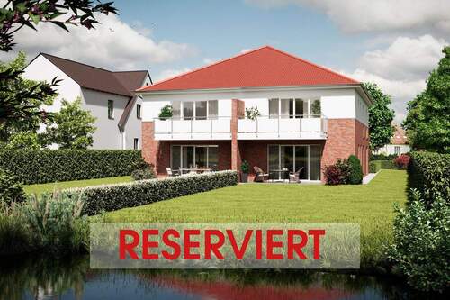 Bild 1 - Neubau-Balkonwohnung direkt an der Wörpe mit Blick ins Grüne