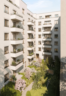 Innenhof - 3 Zimmer Etagenwohnung zum Kaufen in Berlin
