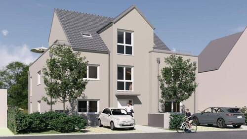 Ansicht Eingang Nord-Osten - Schöne Neubau DG Wohnung zu verkaufen !