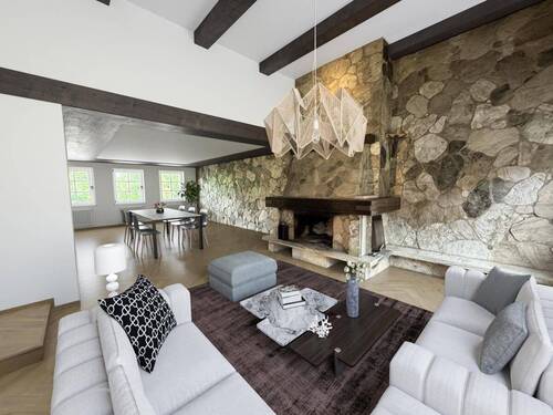 Wohnbereich visualisiert - 