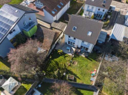 Außenansicht - Doppelhaushälfte mit 120,60 m&sup2; in Karlsruhe zum Kaufen