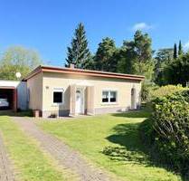 Idyllisches Gartengrundstück mit Bungalow und Wintergarten in naturnaher Lage von Spreenhagen