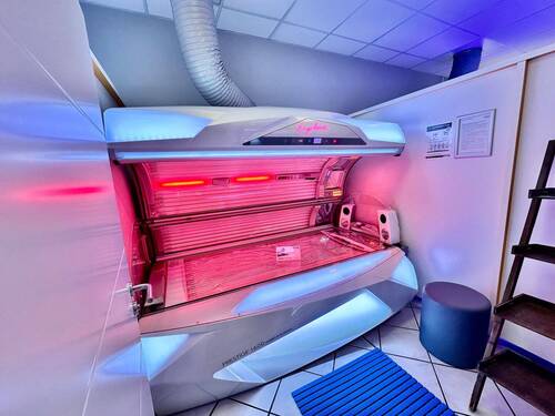 Eine von 8 Kabinen im Sonnenstudio - 