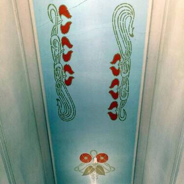verzierte Decke Hauseingang - 
