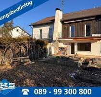 Renovierungsbedürftige DHH in Ortsrandlage von Pliening