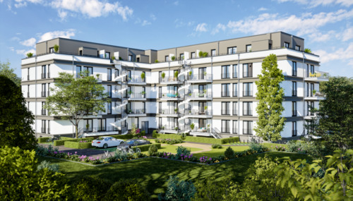 Aussenansicht Hinterseite - Etagenwohnung mit 82,20 m² in Berlin zum Kaufen