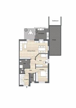 Erdgeschosswohnung - 