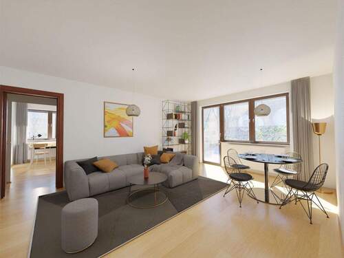 Gestaltungsbeispiel Wohnen - Vermietete 3-Zimmerwohnung mit Duplexparker