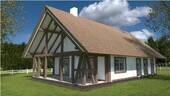 Satteldach mit Reet - 