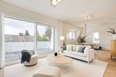 GS23- Wohnbereich WHG 5 Haus 1 - NEUBAU DG-Wohnung: Großzügige und elegant gestaltete 4-Zimmer-Wohnung mit fantastischer Dachterrasse und traumhafter Aussicht