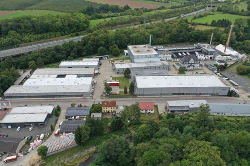 Luftbild Dohnaer GewerbeHof - Halle zur Miete in Dohna