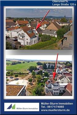 Oberursel Lange Straße 120a 02 Ansicht Drohne 0 q - Mehrfamilienhaus, Wohnhaus mit 345,00 m&sup2; in Oberursel zum Kaufen