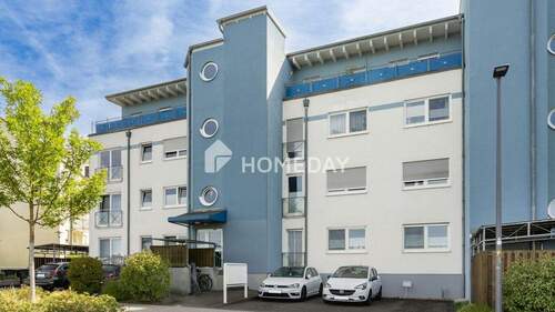 Außenansicht 1 - Gepflegte 2,5-Zimmer-Etagenwohnung mit Balkon in ruhiger Lage von Aschaffenburg-Nilkheim