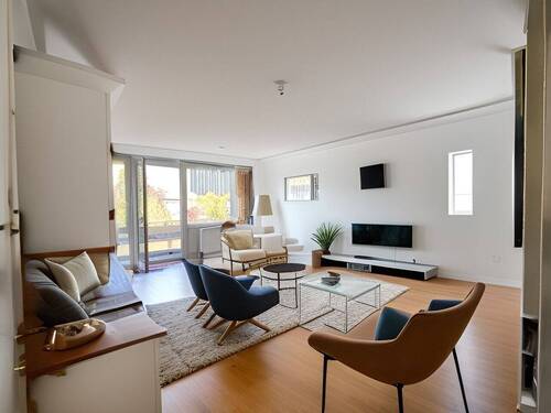 Wohnzimmer - Etagenwohnung mit 106,00 m&sup2; in Sonthofen zum Kaufen