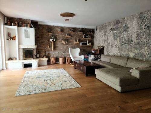 Wohnzimmer mit Kaminofen - 