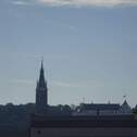 Blick auf das morgendliche Landshut vom WZ - 