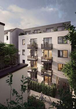 Visualisierung Rückfassade - 3 Zimmer Etagenwohnung zum Kaufen in Hamburg