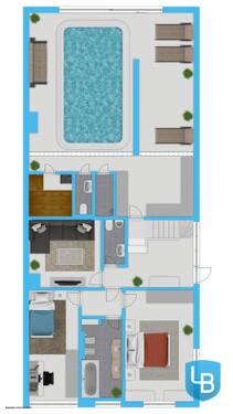 Erdgeschoss und Souterrain - 