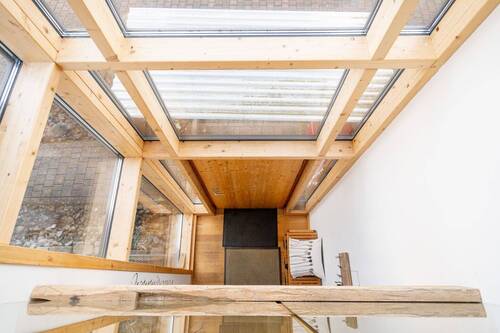 Blick von oben in den Eingangsbereich - 