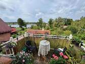 Balkon m Seeblick - Dachgeschosswohnung am Mirower See
