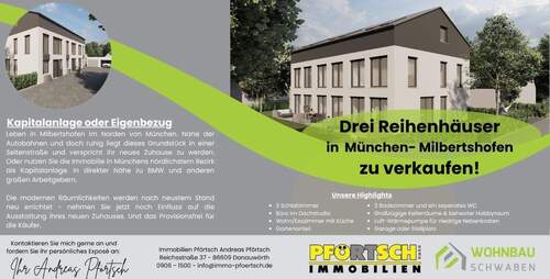 Plakat Neu - *Neubauprojekt* von 3 Reihenhäusern 10 Min. zu Fuß zu BMW & zur U2