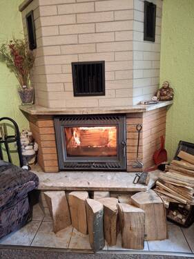 Kamin im Wohnzimmer - 