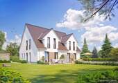 Gartenansicht neu - Doppelhauspartner gesucht! DH-Planung mit TOP Ausstattung in ruhiger Lage Ahrensburgs!