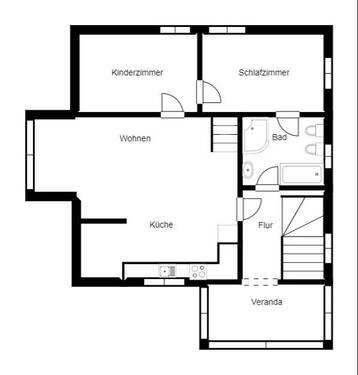 1.OG - 2. Wohneinheit Haupthaus - 