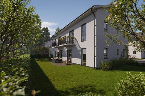 Hochwertiges Neubau-Doppelhaus - Neubau-Doppelhaus für zwei Familien inkl. Grundstück in Bernau: Mit Fußbodenheizung, Wärmepumpe usw.