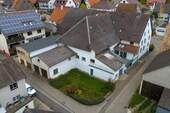 Luftaufnahme - hinten - 6 Zimmer Bauernhaus, Landhaus in Hüfingen
