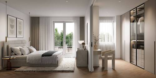 K51 - Schlafen Ankleide - NEUBAU - Stilvolle 3-Zimmer-Wohnung mit direktem Zugang zum Hobbyraum -LETZTE EINHEIT-