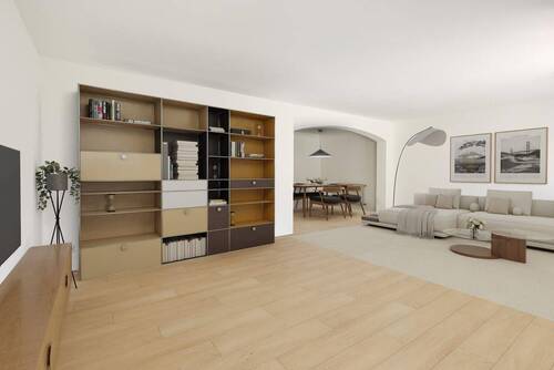 Digitale Wohnidee: Wohn- und Esszimmer - Familienfreundliches Reihenhaus mit idyllischem Südgarten in Aying-Großhelfendorf