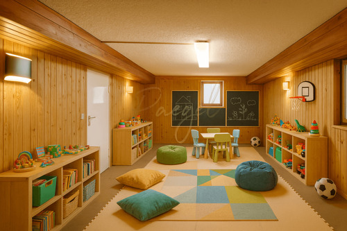 Mehrzweckraum visualisiert - 