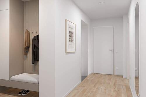 Flur.jpg - Etagenwohnung mit 89,80 m² in Erlangen zur Miete