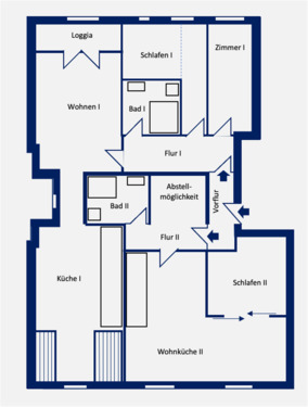 Wohnung I + II - 