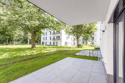 Außenansicht RichtungTerrasse - 3 Zimmer Terrassenwohnung in Königs Wusterhausen