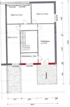 Grundriß Obergeschoss - 