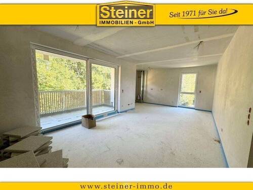 Wohnzimmer - 3-Zimmer-Neubau-Wohnung ca. 79 m², LIFT, West-Lage, Keller, TG-PLatz auf Wunsch