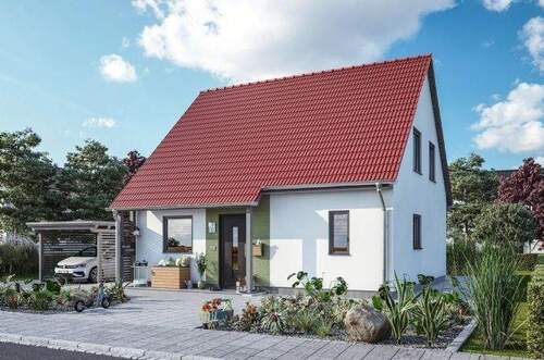 Überdachter Eingangsbereich - Einfamilienhaus mit 119,90 m² in Putlitz zum Kaufen
